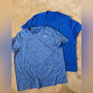 Nike Men's Dual Blue Short Sleeve Tees